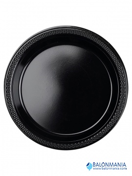 Plastični tanjiri "Crna" 22.8 cm