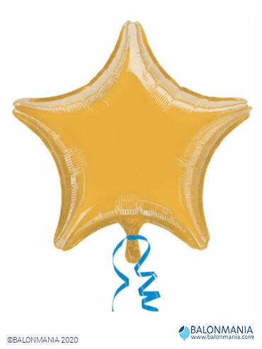 METALLIC zlatna zvijezda balon folijski