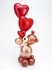 Balonska dekoracija "Zaljubljeni medo" premium