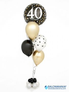 Helijski buket "Baloni 40. rođendan"