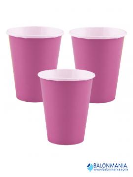 Papirnate party čaše pink 250 ml 8/1