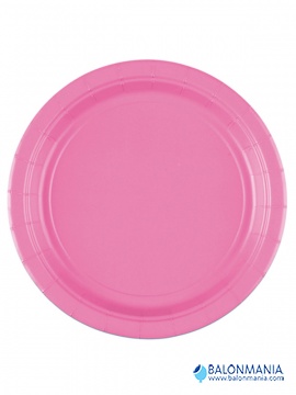 Plastični tanjiri Bright Pink 22,8 cm