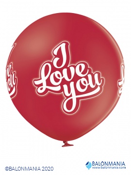 "Volim te" jumbo lateks balon - 1 kom