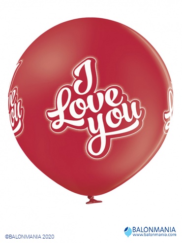 "Volim te" jumbo lateks balon - 1 kom