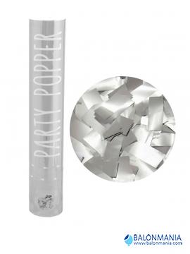 Party konfete u tubi srebrne 28cm