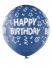Sretan rođendan plavi jumbo lateks balon 1 kom