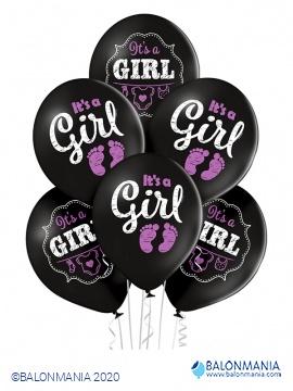 BRN Balon Lateks D11 Its a Girl 2C2S 6ct