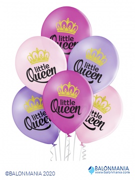 Balon Lateks Little Queen 6 kom
