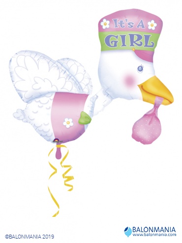 Its a Girl RODA balon folijski