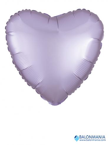 Folijski balon SATIN LUXE SRCE LILA standard
