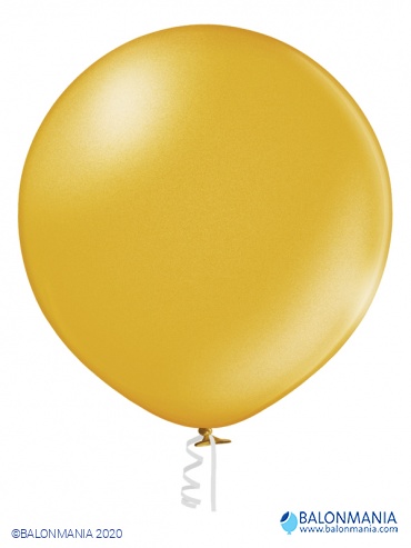 Jumbo metalik zlatni balon 60cm