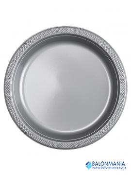 Plastični tanjiri Silver  22,8 cm
