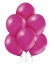 Balon lateks "ciklama roza" metalik. 30 cm (50 kom)