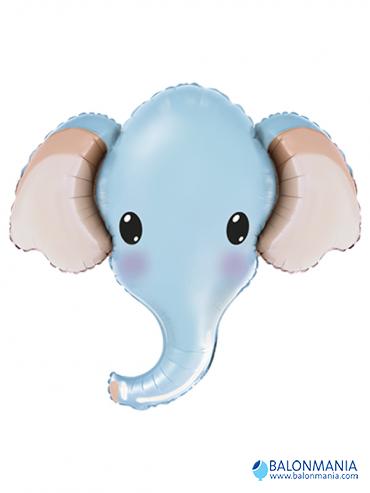 Slonić Elephant Head Blue balon na helij