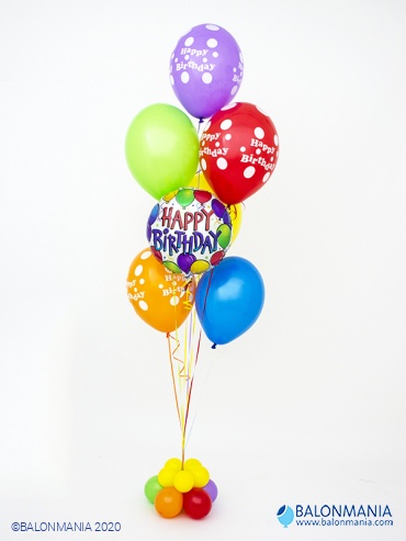 Buket balona "Sretan rođendan" standardni