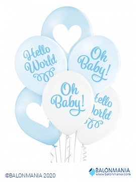 Balon lateks "Oh Baby Boy". 6 kom