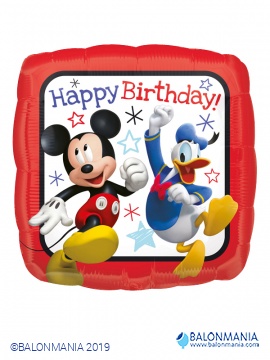 Mickey trkaći auto rođendanski balon iz folije
