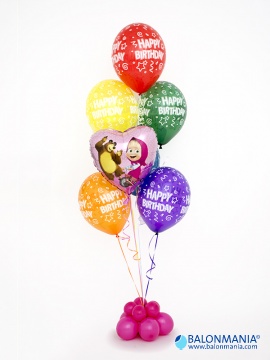 Buket balona Maša sretan rođendan Standard