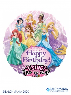 Happy Birthday Princess svirajući balon folijski