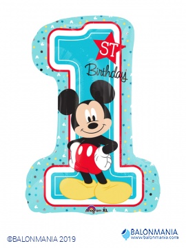 Mickey prvi rođendan balon folijski