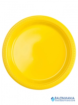 Plastični tanjiri Sunshine žuta  22,8 cm