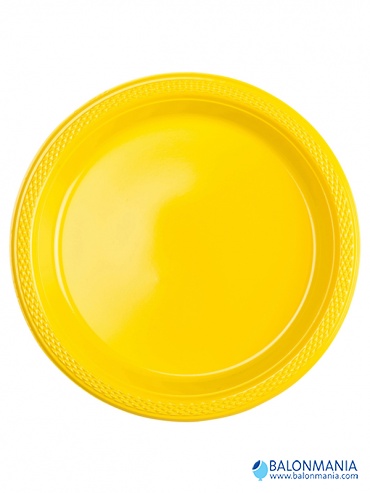 Plastični tanjiri Sunshine žuta  22.8 cm