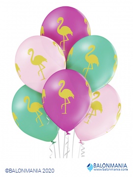  Balon lateks "Flamingo" 6 kom