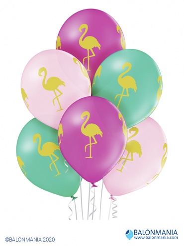  Balon lateks "Flamingo" 6 kom