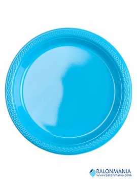 Plastični tanjiri Caribbean plava 22,8 cm