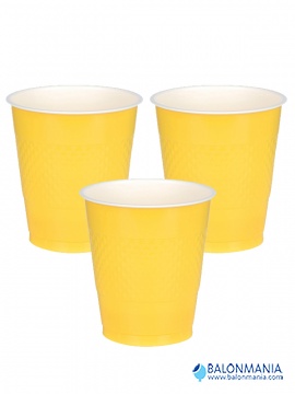 Plastične čaše Sunshine žuta 355ml