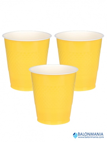 Plastične čaše Sunshine žuta 355ml