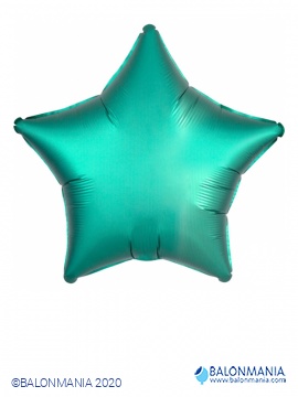 SATIN LUXE zvijezda zelena balon folijski