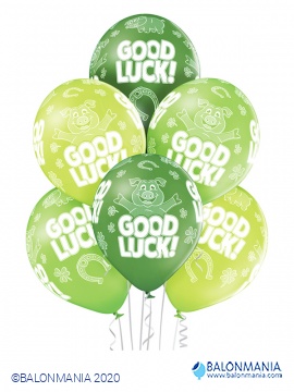 Balon lateks "Good Luck" 6 kom