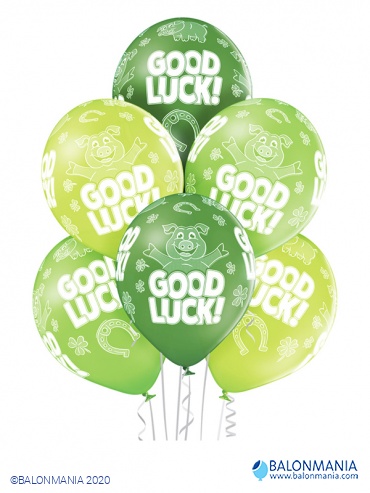 Balon lateks "Good Luck" 6 kom