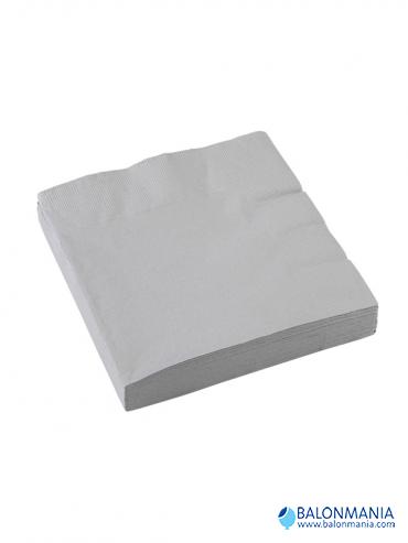 Papirne salvete Silver  33 x 33 cm