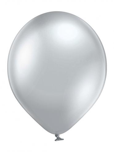 Baloni GLOSSY srebrni 30 cm 6 kom