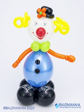 Balonska dekoracija "Veseli klaun" standardna