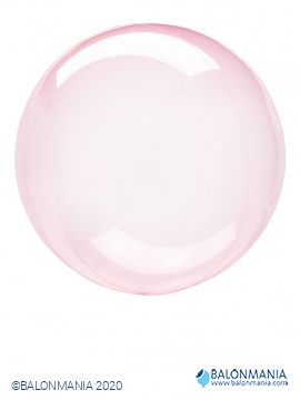 Pink prozirni balon 3D Clearz 45-56 cm
