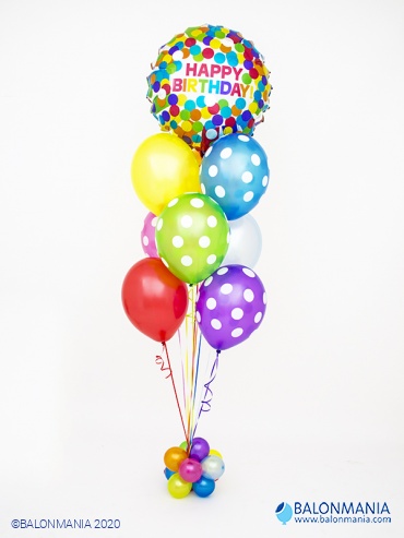 Buket balona "Sretan rođendan" premium