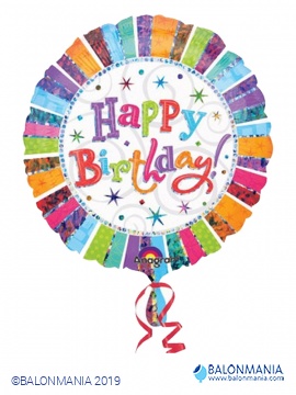 Radiant Birthday balon folijski