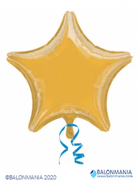 METALLIC zlatna zvijezda balon folijski
