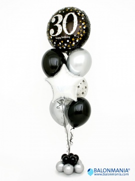 Helijski buket "Baloni 30. rođendan"