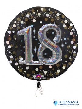 Balon broj 30 Sparkling Birthday jumbo folijski 81x81cm