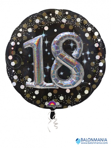 Balon broj 30 Sparkling Birthday jumbo folijski 81x81cm