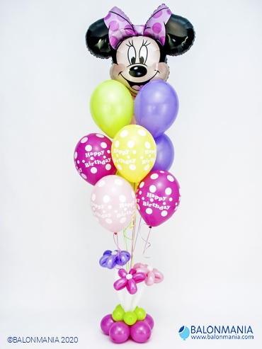 Buket balona "Minnie Mouse" premium