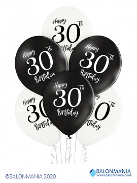 BRN Balon Lateks D11 30th Birthday 1C2S 6ct