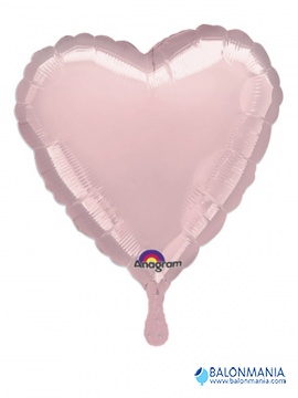 Balon folija "METAL SRCE PINK" 