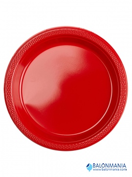 Plastični tanjiri Apple crvena 22.8 cm