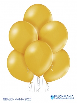 Balon lateks "zlatni" metalik. 30 cm (50 kom)