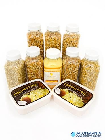 Popcorn party set 7x200g kukuruza + 2x200g ulja + 250g sol Flavacol